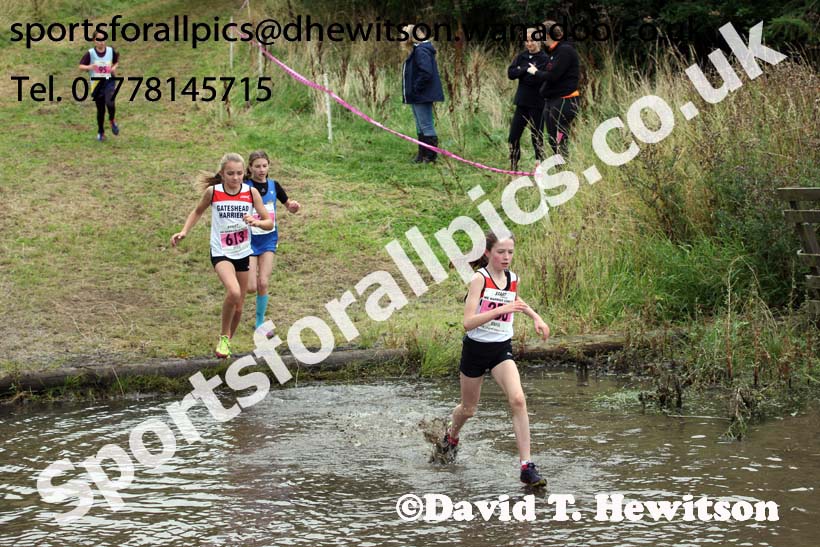 Girls under-13s, Start Fitness North Eastern Harrier League, Tanfield, County Durham. Photo: David T. Hewitson/Sports for All Pics